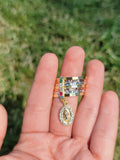 Tricolor virgencita semanario ring